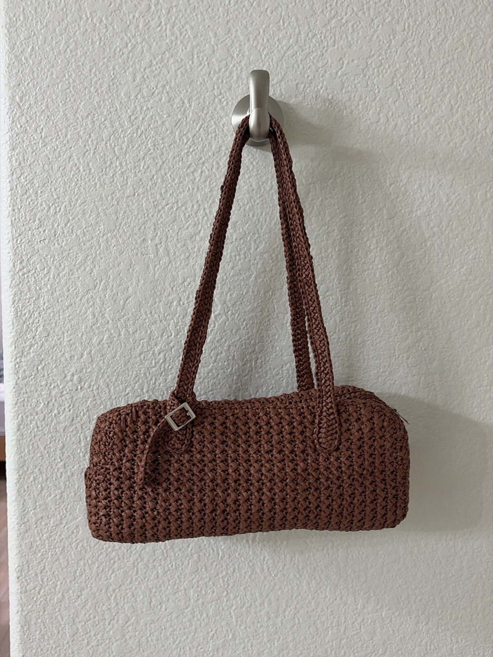 🤎 Handmade Korean Woven Shoulder Bag / East-West Bag